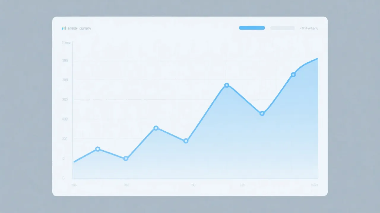 折线趋势图示意